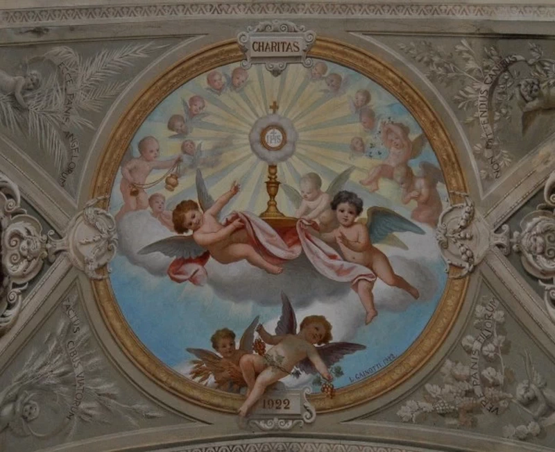 Ostensorio sorretto da due angeli